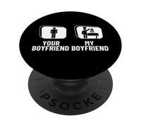 Faire cuire votre petit ami avec ma copine Funny Baker PopSockets PopGrip Adhésif