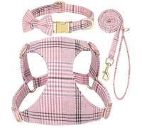 Faire De La Laisse De Collier De Chien en Nylon Réglable Ensemble Bowknot Bowknot Soft Confortable Formation D'entraînement pour Chiens pour Les Petits Et Moyens Chiens,Un,XS