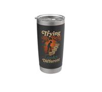 Faire De Son Mieux C'est Different Vintage Gobelet isotherme en acier inoxydable double paroi