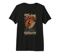 Faire De Son Mieux C'est Different Vintage T-Shirt Haut de Gamme