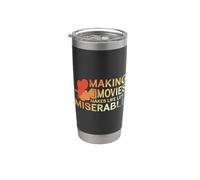 Faire des films rend la vie moins misérable Gobelet isotherme en acier inoxydable double paroi