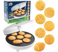 Faire des gaufres sportives : faites du petit-déjeuner un coup de poing - Faites 7 crêpes à thème, y compris le football, le baseball, le basket-ball, le football, le tennis et plus encore, pain