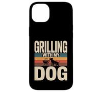 Faire des grillades avec Mon Chien, Un passionné de Barbecue Coque pour iPhone 14 Plus