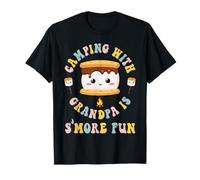 Faire du Camping pour Enfants avec Grand-père, C'est S'more Fun Girls Camping Smores T-Shirt