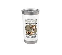 Faire du jogging avec Mudhol Hound Gobelet isotherme en acier inoxydable double paroi
