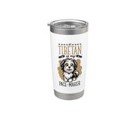 Faire du jogging avec un terrier du Tibet Gobelet isotherme en acier inoxydable double paroi