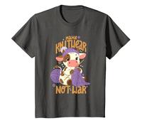 Faire du Tricot Pas la Guerre T-Shirt, Enfant, Asphalte, 2 Ans