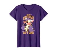 Faire du Tricot Pas la Guerre T-Shirt, Femme, Violet, S