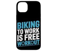 Faire du vélo au travail est un vélo d'entraînement gratuit Coque pour iPhone 14 Plus