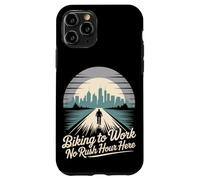 Faire du vélo au travail Pas d'heure de pointe ici Coque pour iPhone 11 Pro