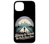 Faire du vélo au travail Pas d'heure de pointe ici Coque pour iPhone 13