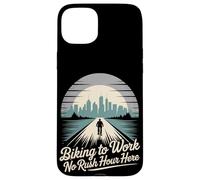 Faire du vélo au travail Pas d'heure de pointe ici Coque pour iPhone 15 Plus
