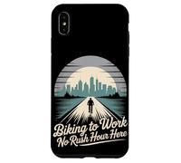 Faire du vélo au travail Pas d'heure de pointe ici Coque pour iPhone XS Max