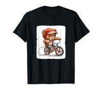 Faire du vélo avec un ours en peluche pour une balade pleine de plaisir T-Shirt