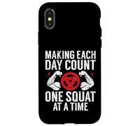 Faire en sorte Que Chaque Jour Compte Un Squat à la Fois Entraîneur Personnel Coque pour iPhone X/XS