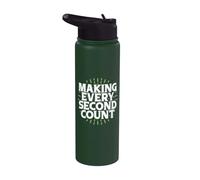 Faire en sorte que chaque seconde compte l'équipe sportive Stainless Steel Insulated Water Bottle
