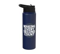 Faire en sorte que chaque seconde compte l'équipe sportive Stainless Steel Insulated Water Bottle