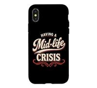 Faire Face à Une Crise de la quarantaine : C'est drôle de Vieillir Coque pour iPhone X/XS