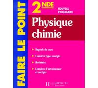 Faire le point : Physique - Chimie, 2nde
