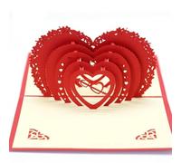 Faire Part De Mariage Cartes Pop UP 3D Invitations De Mariage Cadeaux De Fête Carte De Voeux De Mariage Anniversaire Cadeaux De Saint Valentin Carte Postale(Style14)