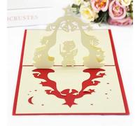 Faire Part de Mariage Cartes Pop UP 3D Invitations De Mariage Cadeaux Fête Carte Voeux Anniversaire Saint Valentin Postale(Style5)