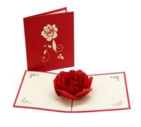 Faire Part de Mariage Cartes Pop UP 3D Invitations De Mariage Cadeaux Fête Carte Voeux Anniversaire Saint Valentin Postale(Style22)