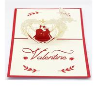 Faire Part de Mariage Cartes Pop UP 3D Invitations De Mariage Cadeaux Fête Carte Voeux Anniversaire Saint Valentin Postale(Style11)