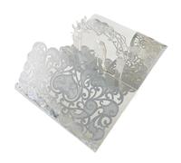 Faire Part De Mariage Lot de 10 faire-part de mariage pop-up 3D for mariés, pochettes laser florales, invitations de fiançailles, for enterrement de vie de jeune fille(Brown)