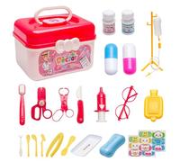Faire Semblant de Jouer à des Jouets de Docteur - Ensemble de 23 Ensembles de Jeu de Docteur pour avec stéthoscope,Kit de réaliste pour , kit de de Simulation pour Tout-Petits garçons