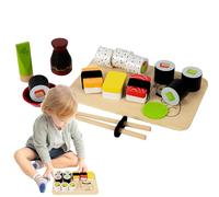 Faire semblant de jouer à la cuisine, ensemble de cuisine de - Creative Cook Fitend jouer de la nourriture,Game imaginative Making Handmade Sushi pour garçon, fille, anniversaire, salle de clas