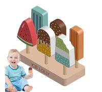 Faire Semblant De Jouer À La Nourriture - Jouets pour Ice Pop, Ensemble De Jeu Éducatif Et Imaginatif pour L'apprentissage Précoce | Accessoire De Jeu De Rôle, Articles De Cuisine Interactifs