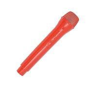 Faire semblant de jouer au microphone, jouet réaliste en plastique ABS, accessoires pour enfants, entretien de performance, léger, portable, fond lisse, durable (Rouge)
