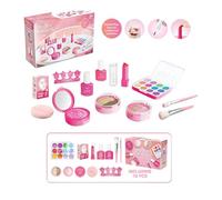 Faire Semblant de Maquillage pour ,Kit de Maquillage Faire Semblant pour Filles - Faux Maquillage de Jeu - Kit de Jouets de Maquillage créatif, kit de Maquillage, Ensemble cosmétique pour Filles de 3
