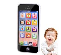 Faire semblant de téléphones - Jouet de téléphone musical Y-Phone,Téléphone à écran tactile avec 8 grandes fonctions, mobile éducatif anglais de fruits d'apprentissage, prix de cadeau d'étude pour des