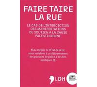Faire taire la rue - Lucas Levy-Lajeunesse - Le Bord De L'eau Eds - broché - Essai