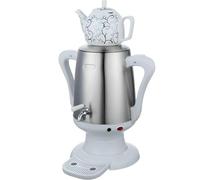 Faire Un Thé Turc électrique, Cafetière Turque électrique, Théière en Acier Inoxydable 4l Et Théière en Céramique 1l, Bouilloire électrique, Gâteau à Thé White