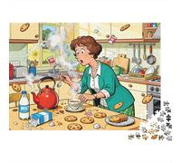 Faire Une Tasse de thé Puzzle en Bois Imperméable Puzzles De 1000 Pièces pour Adultes Cadeaux Impossible De Décoration pour La Maison