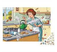 Faire Une Tasse de thé Puzzle en Bois Imperméable Puzzles De 1000 Pièces pour Adultes Impossible De Décoration pour La Maison