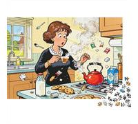 Faire Une Tasse de thé Puzzle en Bois Imperméable Puzzles De 1000 Pièces pour Adultes Impossible De Décoration pour La Maison