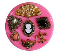 Fairie Blessings Moule en silicone pour décorer des gâteaux ou confectionner des gâteaux en pâte à sucre Motif victorien