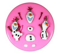 Fairie Blessings Moule en silicone pour réalisation de décoration de gâteaux/cupcakes en pâte à sucre motif Olaf de La Reine des neiges