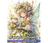 Fairies Portraits: Christmas Coloring Books with Fairies Portraits for Stress Relief and Relaxation (Coloring Pages for Kids & Adults)