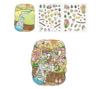 Fairies Tale Series Layscape Sticker Scrapbook Scene Aesthetic Scrapbooking Supply Decorative Fairies Tale Series Landscape Child Scene