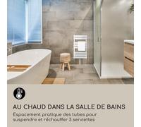 Fairmont 80 x 45 radiateur 375W eau chaude 3 porte-serviettes 1/2