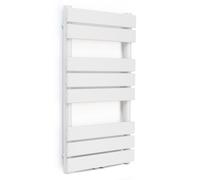 Blumfeldt Radiateur de salle de bain, design plat, économique, vertical, à tube, 355 W, avec thermostat, radiateur mural pour salle de bain et salon