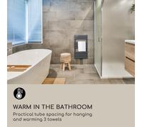 Fairmont 80 x 45 radiateur 375W eau chaude 3 porte-serviettes 1/2