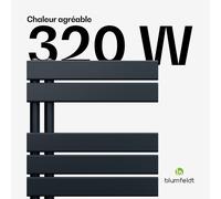 Fairmont radiateur | 45 x 80 cm | montage mural | Design moderne | fonctionne à l'eau chaude