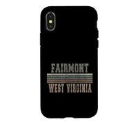 Fairmont West Virginia rétro Coque pour iPhone X/XS