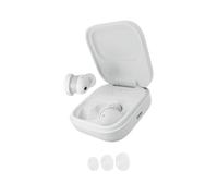 Fairphone Fairbuds True Wireless Earbuds v2 (ANC, mode environnement, 26 heures d'autonomie, Bluetooth multipoint) blanc avec 3 embouts Fairbuds en silicone pour bouchons d'oreille (S/M/L) Blanc