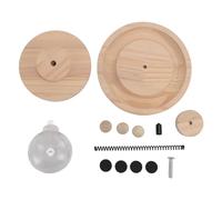 Fairsailrain Cat Leaking Ball Toy, Double Layer Round Steel Spring Interactive Toy, Pine Spring Steel Plastic Material, 12.6x7.5x7.5 in, Fun Feeding for Indoor Cats (Large Holes)